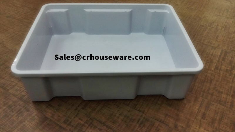 กระบะเก็บจาน/กระบะพลาสติกอเนกประสงค์,ถาดพลาสติกเข้าเครื่องเอ็กเรย์ มียางกันลื่น 009-SK-2533