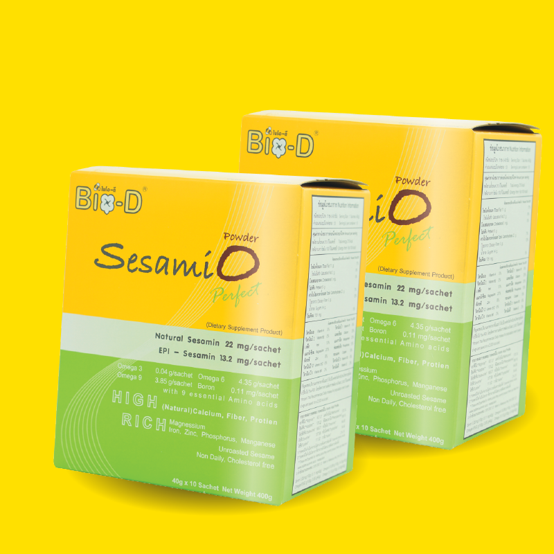 SESAMIO 2 กล่อง เซซามิโอ งาดำผสมน้ำผึ้ง
