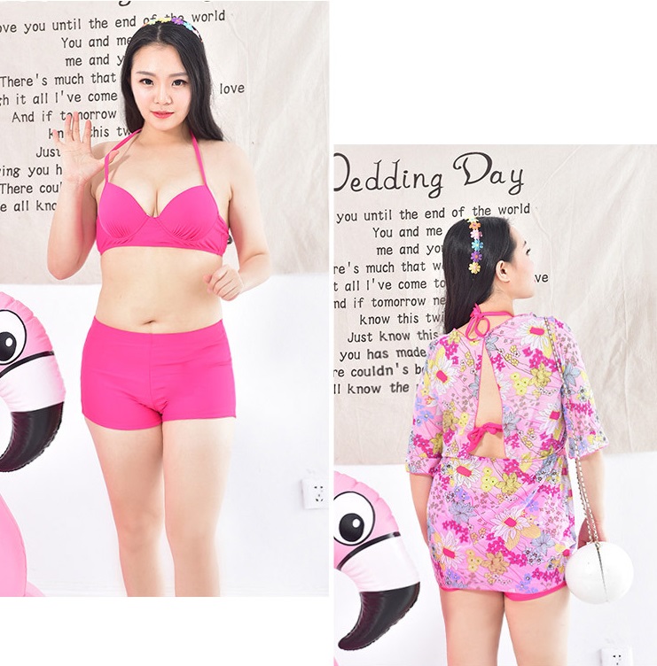 ชุดว่ายน้ำเซต 3 ชิ้น รอบอก 32-38 รอบเอว 28-34 สะโพก 34-42 นิ้ว เสื้อตัวนอก รอบอก44 นิ้ว ยาว 29 นิ้วค่ะ เนื้อผ้าดี งานสวยค่ะ