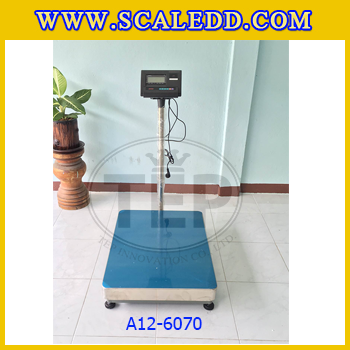 เครื่องชั่งน้ำหนักดิจิตอล พิกัด500kg ความละเอียด50g ขนาดแท่นชั่ง60*70cm รุ่น A12 (เครื่องชั่งผ่านตรวจรับรองจากสำนักชั่งตวงวัด)