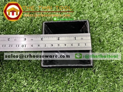 ถ้วยน้ำจิ้มทรงสี่เหลี่ยม สีดำ