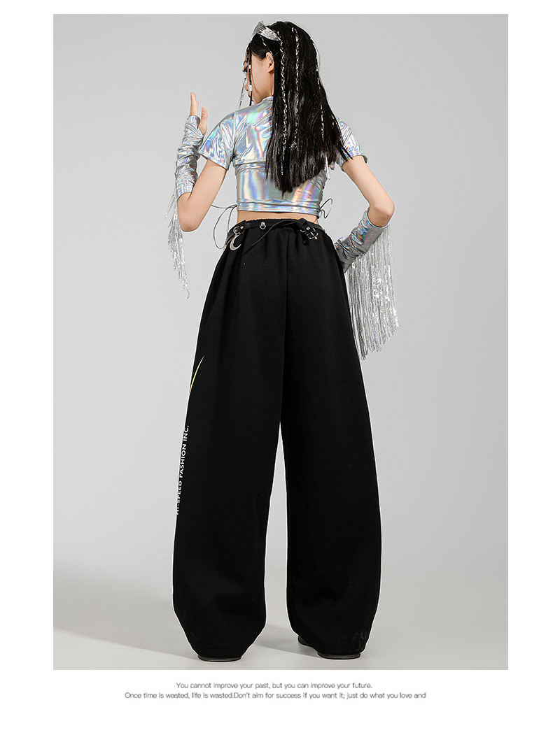 friendly4kid ชุดเต้น HipHop Kidsเสื้อ+กางเกงหางปลา jazz dance kids