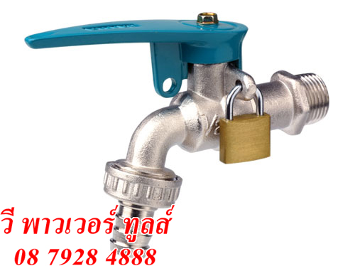 SANWA ซันวา ก๊อกบอลสนามล็อคกุญแจ 1/2"