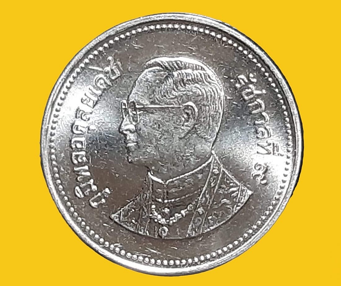 เหรียญ เงินหมุนเวียน รัชกาลที่ 9 2 Baht RAMA 9 (2006) อันดับ 4