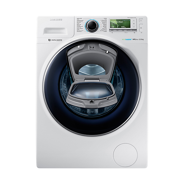 Samsung เครื่องซักผ้าฝาหน้า 12 กิโลกรัมรุ่น WW12K8412OW
