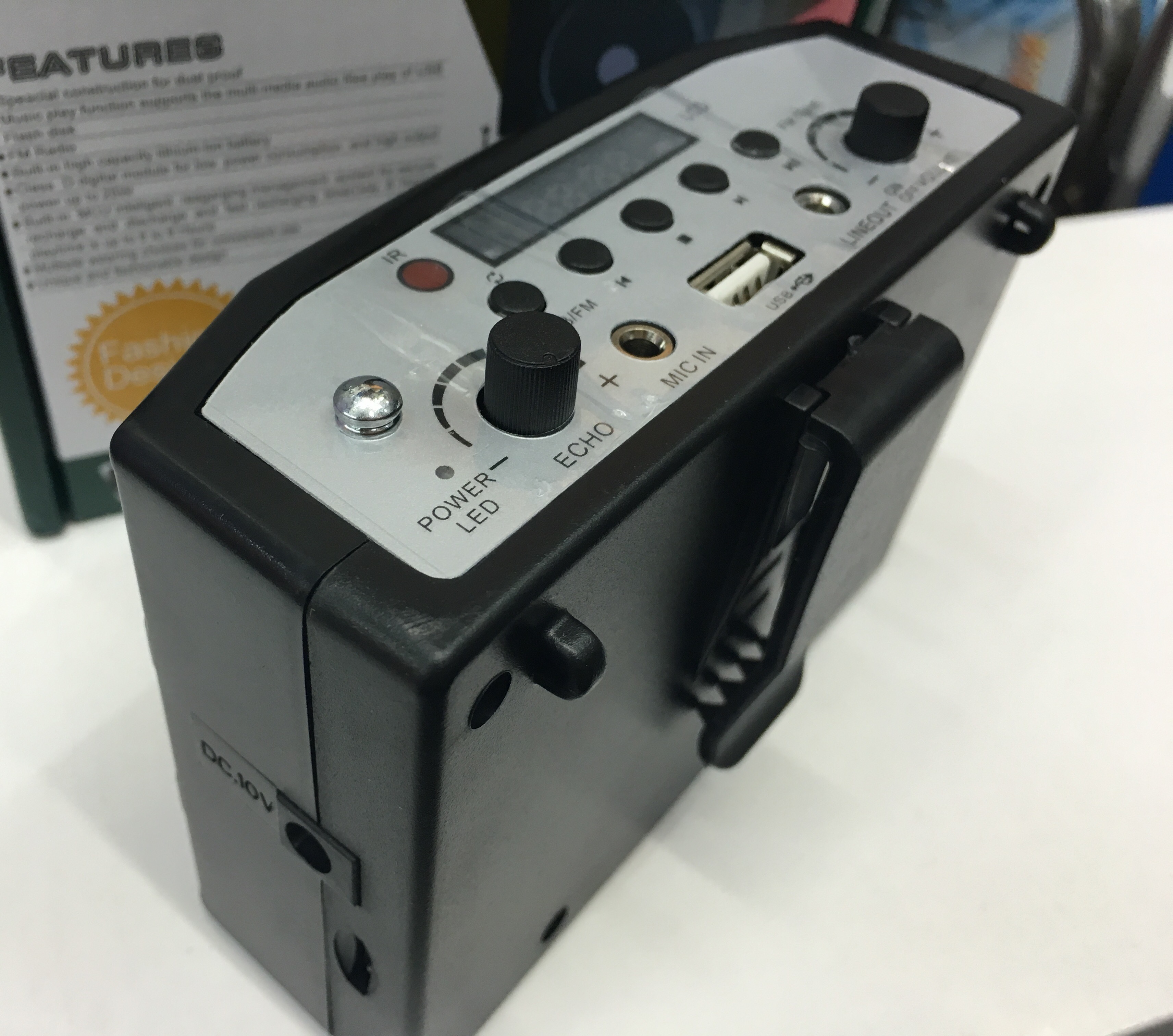 ไมค์-ลำโพงคาดเอว E-898 (USB)