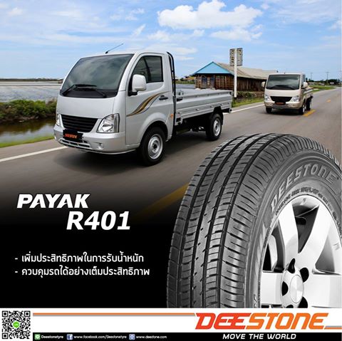 195 R14C 106/104Pรุ่นPAYAK R401ยี่ห้อDeestone