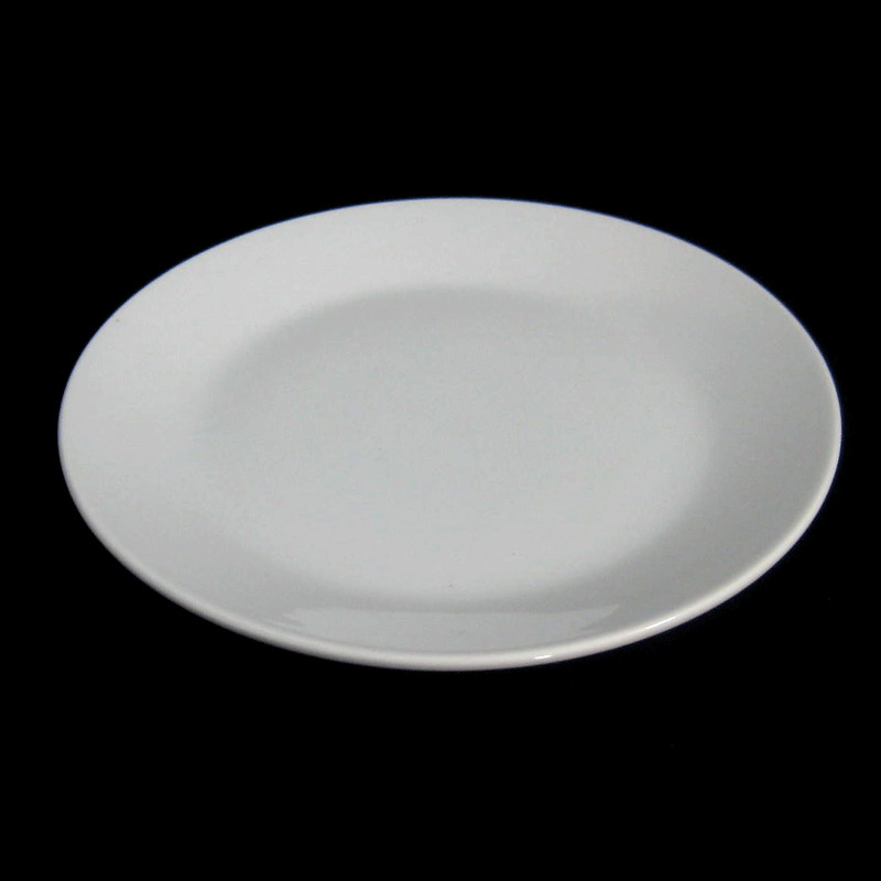 จานตื้นทรงใบบัว 19.5 ซม. ( 7.5 นิ้ว ) #0203 ยี่ห้อ Royal porcelain (รอยัล พอร์ซเลน )