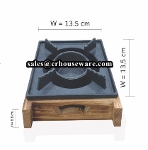 หม้อนาเบะฝาปิดแบบไม้ พร้อมเตาฐานไม้ รหัส 006-PX-YY2231,Hot_pot_with_Stove_Thailand