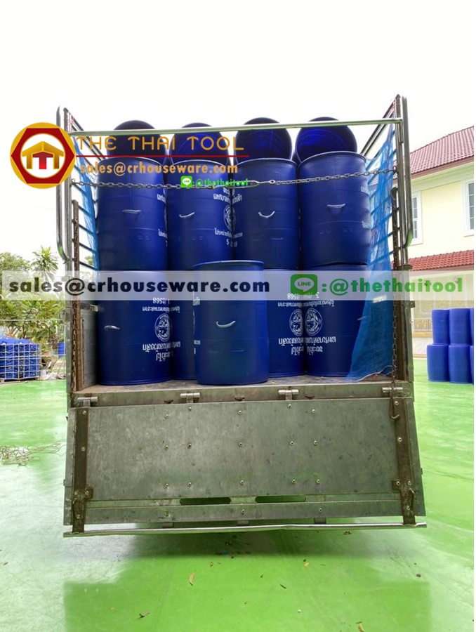ถังพลาสติก 200 ลิตร , ถังขยะเจาะรู มีเชือก ,ถังขยะเทศบาลสีน้ำเงิน รหัส 020-WCH-200,ถังขยะเทศบาลมือหนึ่ง,ถังขยะอบตมือหนึ่ง,ถังขยะน้ำเงินเทศบาลมือหนึ่ง,เชียงรายถังขยะเทศบาล
