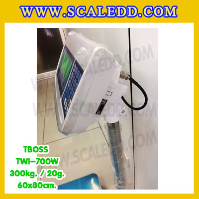 เครื่องชั่งน้ำหนัก300กิโลกรัม เครื่องชั่งน้ำหนัก300kg เครื่องชั่งดิจิตอล300kg เครื่องชั่งตั้งพื้น ตาชั่ง300kg ความละเอียด 20g ขนาดแท่นชั่ง60*80cm ยี่ห้อ TBOSS รุ่น TWI-700W (เครื่องชั่งผ่านตรวจรับรองจากสำนักชั่งตวงวัด)