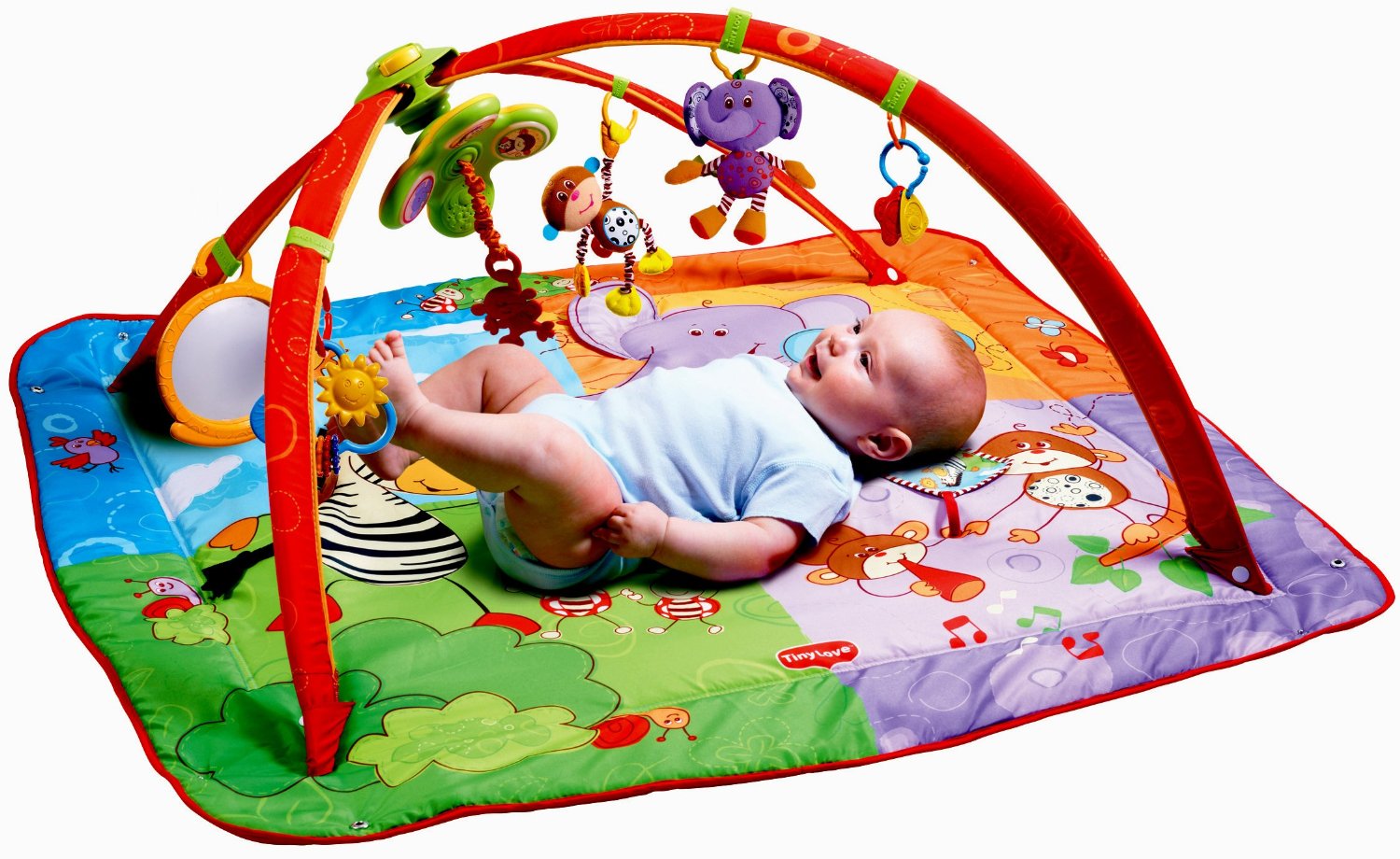 แผ่นรองนอน Tiny Love Gymini Move and Play Activity Gym, Animals