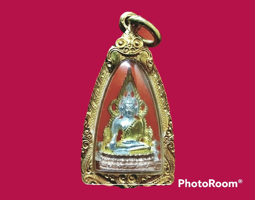 กริ่ง รูปเหมือน พระพุทธชินราช วัดพระศรีรัตนมหาธาตุ จ.พิษณุโลก เลี่ยมทองคำ