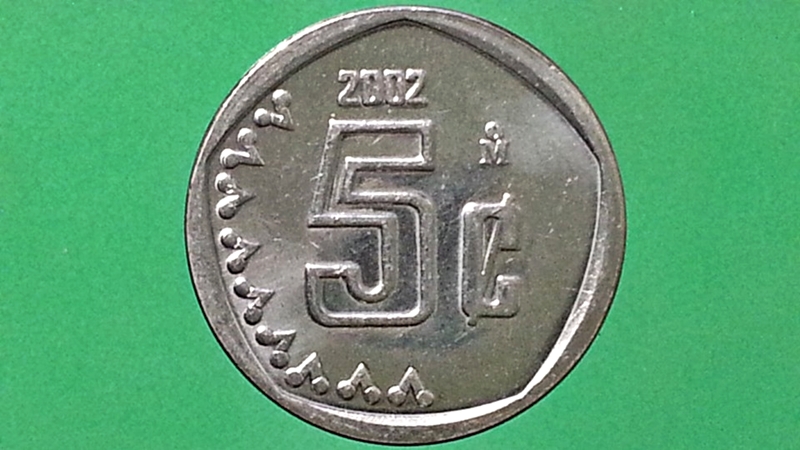 เหรียญ เงินตรา ประเทศ เม็กซิโก Centavos 2002