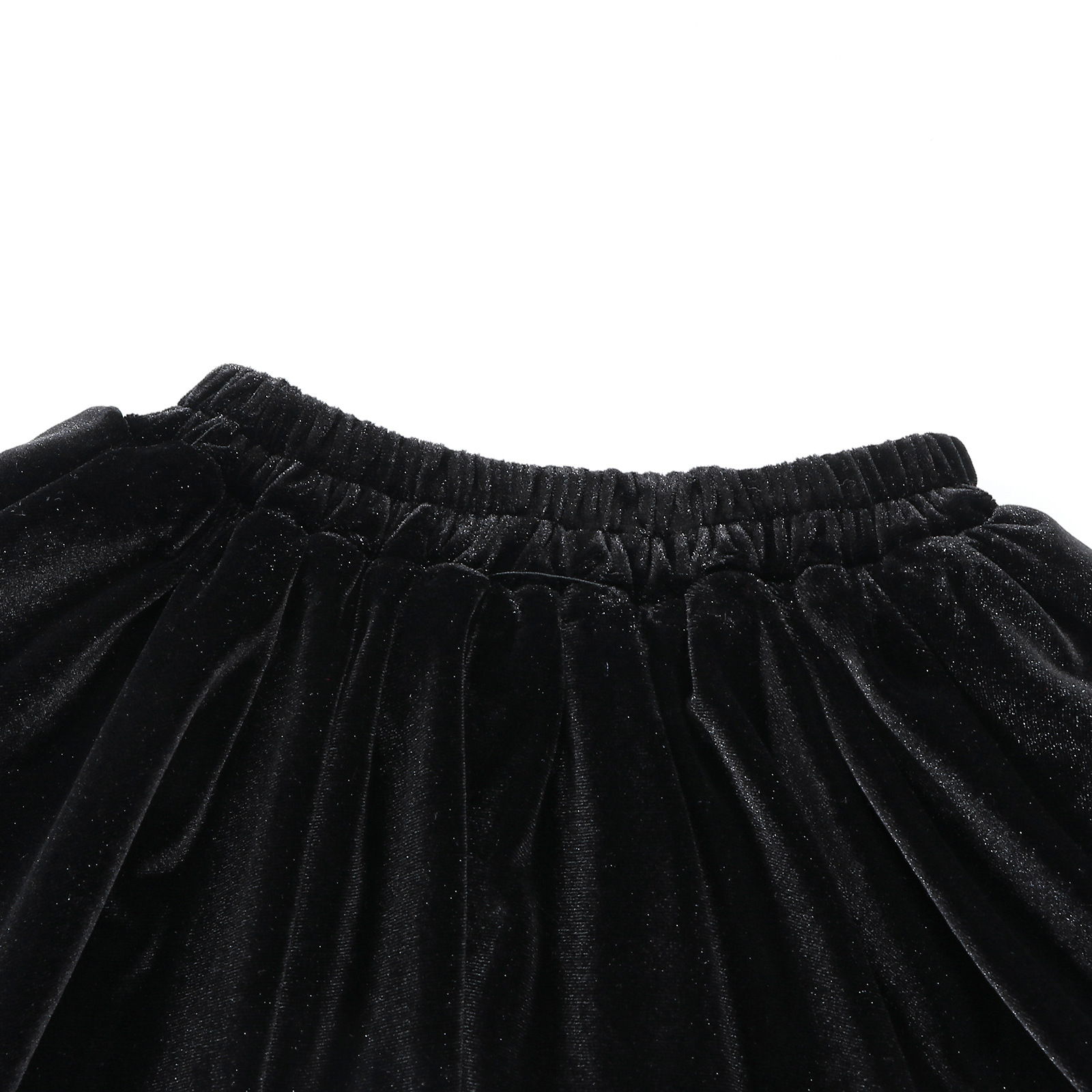friendly4kid กระโปรงดำกำมะหยี่หางปลาเด็ก – Black Velvet Cute Skirt