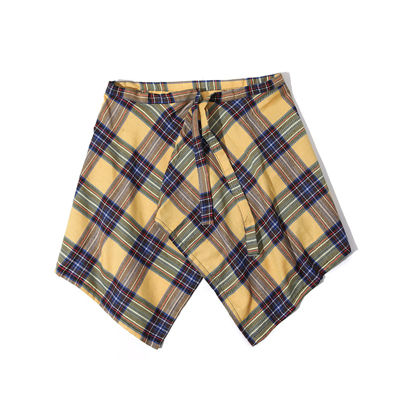 พร๊อพเสริม เต้นผ้าผูกเอวลายสก็อต คาดเอวสำหรับเต้นแจ๊ส-สตรีทแดนซ์ สไตล์เน็ตไอดอล