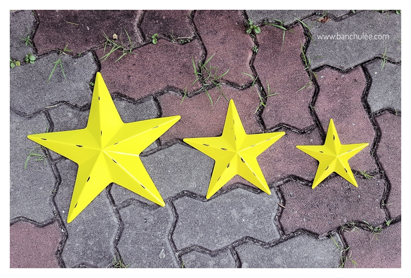 Metal Stars Wall Decor ดาวสีเหลือง ตกแต่งผนัง งานโลหะ