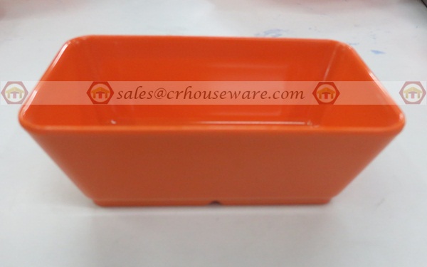 ถ้วยทรงสี่เหลี่ยม 3*5 นิ้ว สีส้ม 017-D989-5-3