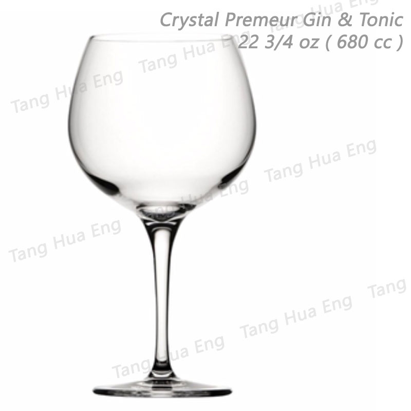 ( 6 ใบ ) แก้วค็อกเทล เนื้อคริสตัล Nude Crystal Premeur-Gin & Tonic แก้วค็อกเทล เนื้อคริสตัล 680 cc.