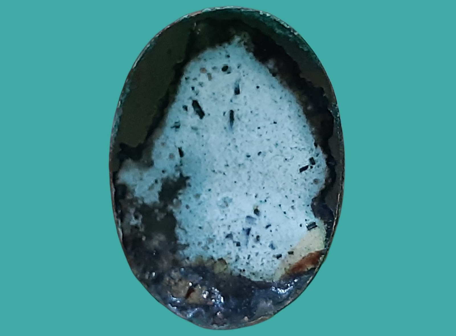 ล็อคเก็ต รัชกาลที่ 1 พระพุทธยอดฟ้าจุฬาโลก ภาพกระเบื้องเขียนสี ขนาดกลาง กว้าง 1.8 cm สูง 2.5 cm