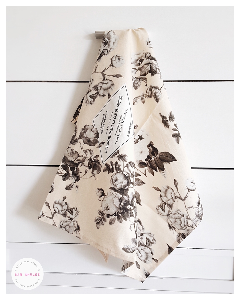 Vintage Floral Placemat ผ้ารองจาน ลายดอกไม้