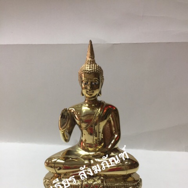 พระสดุ้งมาร พระประทานพร พระสะดุ้งมาร พระปางมารวิชัย เนื้อทองเหลือง พระชนะมาร