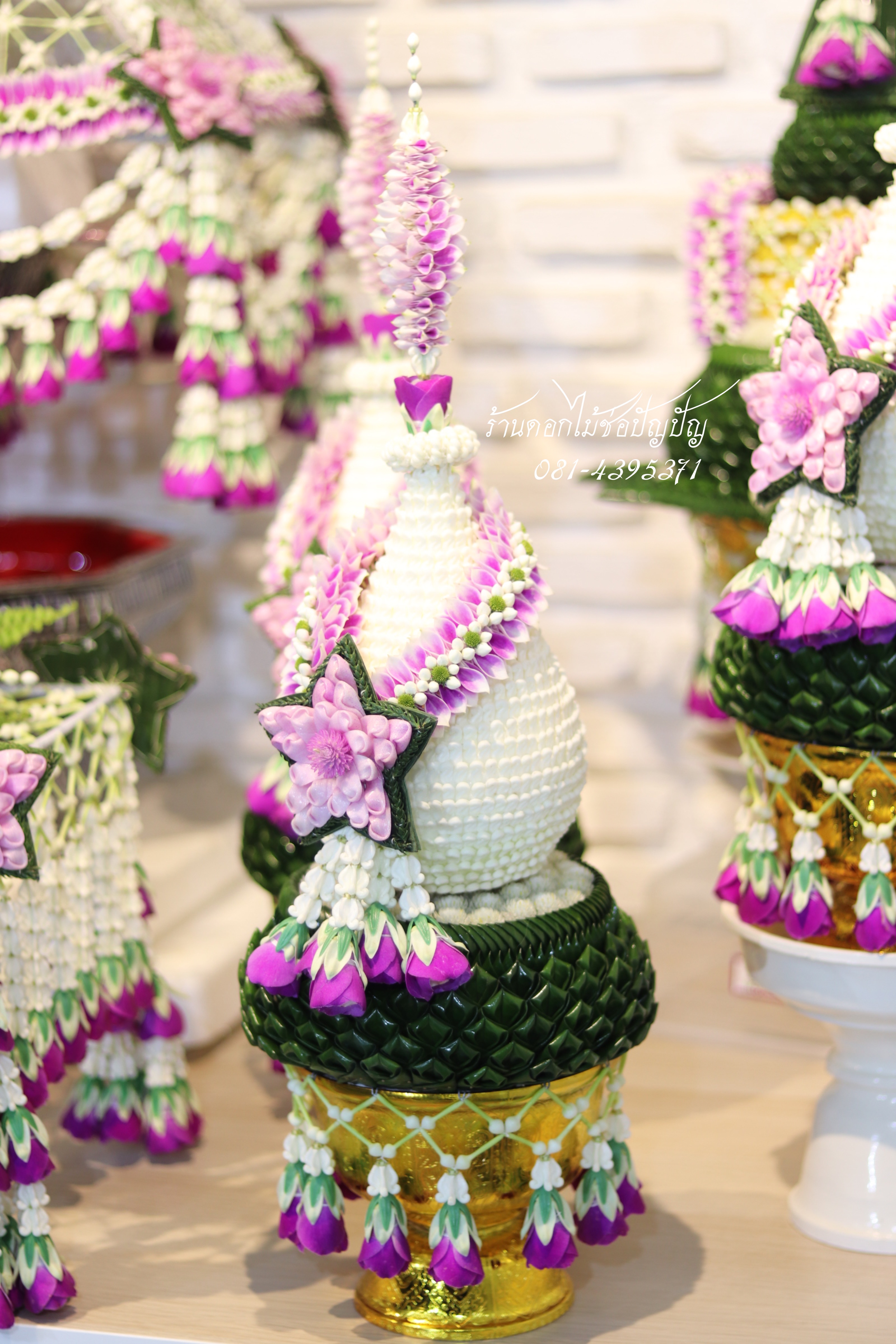ชุดเครื่องบวชดอกไม้สด ชุดD1.