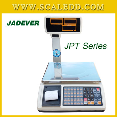 เครื่องชั่งดิจิตอล30กิโลกรัมมีปริ้น ยี่ห้อ JADEVER รุ่น JPT Series ความละเอียด0.005kg (ผ่านตรวจรับรองจากสำนักงานกลางชั่งตวงวัด)