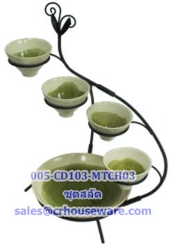 ชุดชามสลัด รวมชามและถ้วย Set of Salad bowl ( include bowl and cup ) Code : 005-FF212