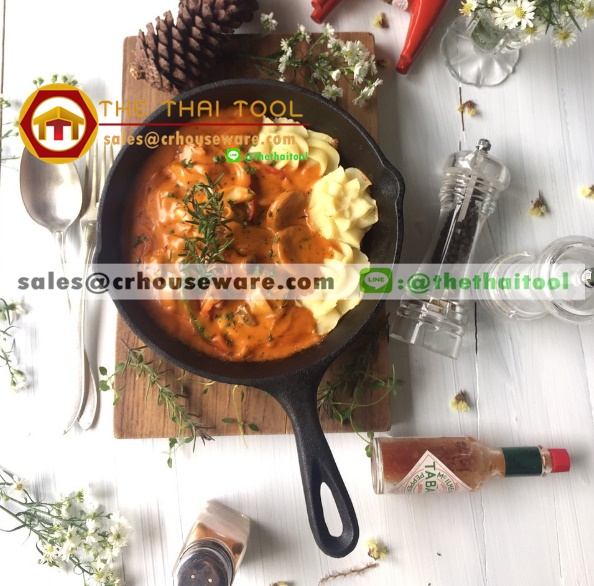 กระทะเหล็กหล่อ 8 นิ้ว 005-KN-08