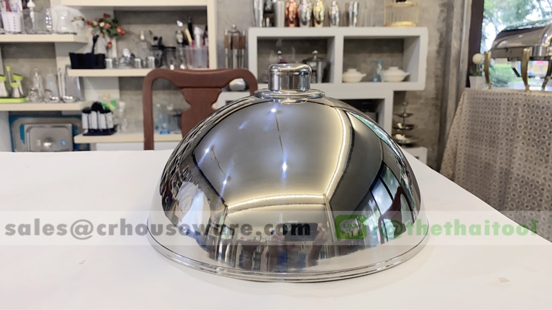 ฝาครอบอาหาร สเตนเลส 12 นิ้ว 005-TF-PCD-S12
