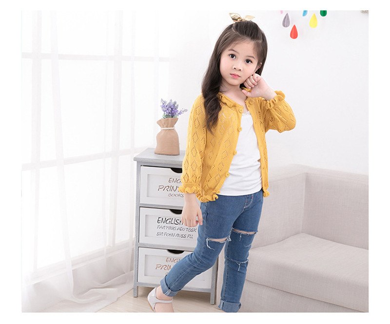 เสื้อกันหนาวเด็ก ลายแตงโม คอกลม