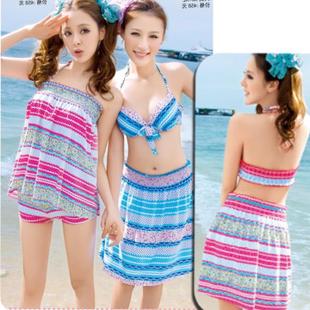 ชุดว่ายน้ำไซส์เล็ก เซต 3 ชิ้น สีชมพู รอบอก 30-32 กางเกง เอว26-30 สะโพก 36-40 นิ้ว ค่ะ