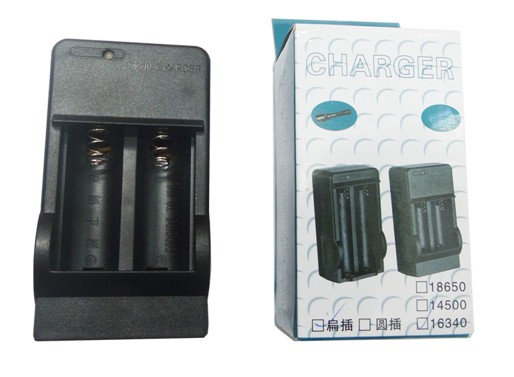 ที่ชาร์จถ่าน 16340 (3.7V) รางคู่ รุ่นถูก