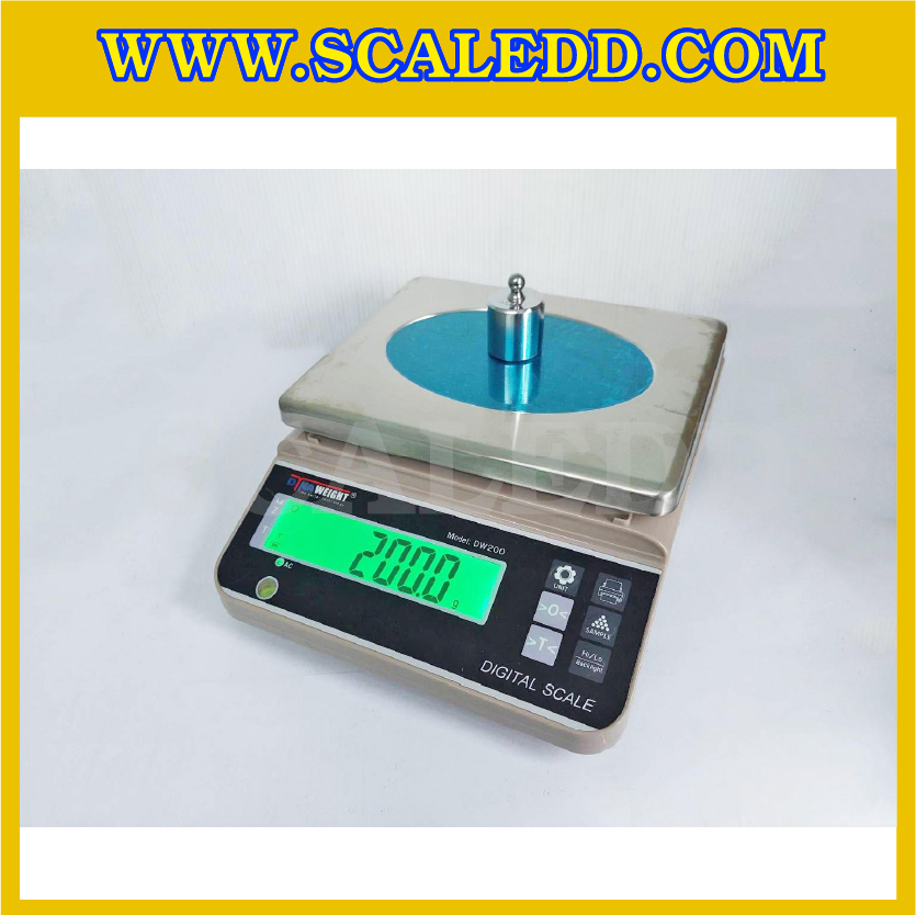 เครื่องชั่งนับจำนวน6kg เครื่องชั่งดิจิตอลจำนวนเฉพาะ พิกัดน้ำหนัก 6kg ค่าละเอียด 0.1g ยี่ห้อ Dynaweight รุ่น DW200 (เครื่องชั่งผ่านตรวจรับรองจากสำนักชั่งตวงวัด)