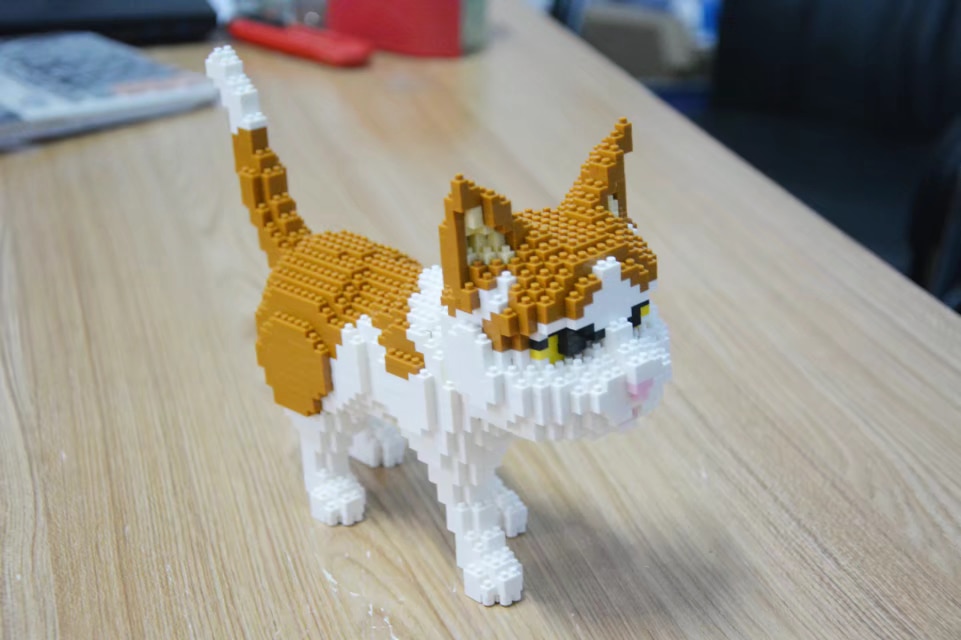 เลโก้นาโน Cat(แมวลายขาวส้ม) Size Jumbo