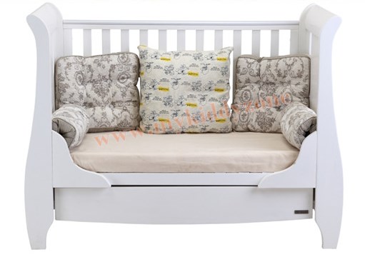 เตียงนอนไม้สำหรับเด็ก European White Premium TP21052 (WD8A)