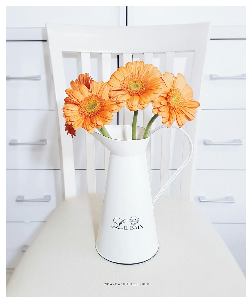 Shabby Chic Enamel Vase แจกันอีนาเมล สีขาว ทรงเหยือก