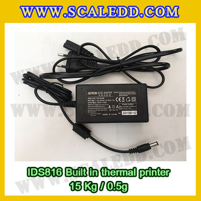 เครื่องชั่งดิจิตอล พิกัดน้ำหนัก 15kg Built-in thermal printer ยี่ห้อ SDS รุ่น IDS816 ค่าละเอียด 0.5g