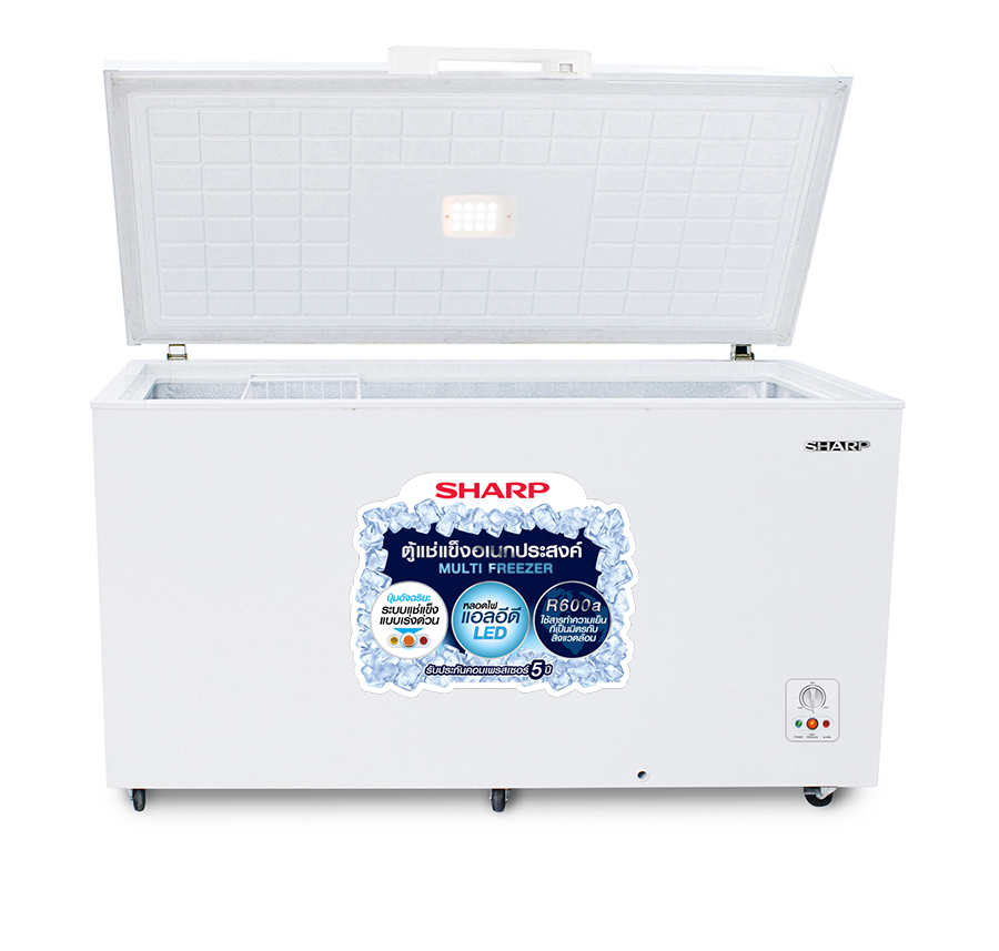 Sharp ตู้แช่แข็งแบบฝาทึบขนาด 14.4 คิวรุ่น SJ-C415TH - White สีขาว