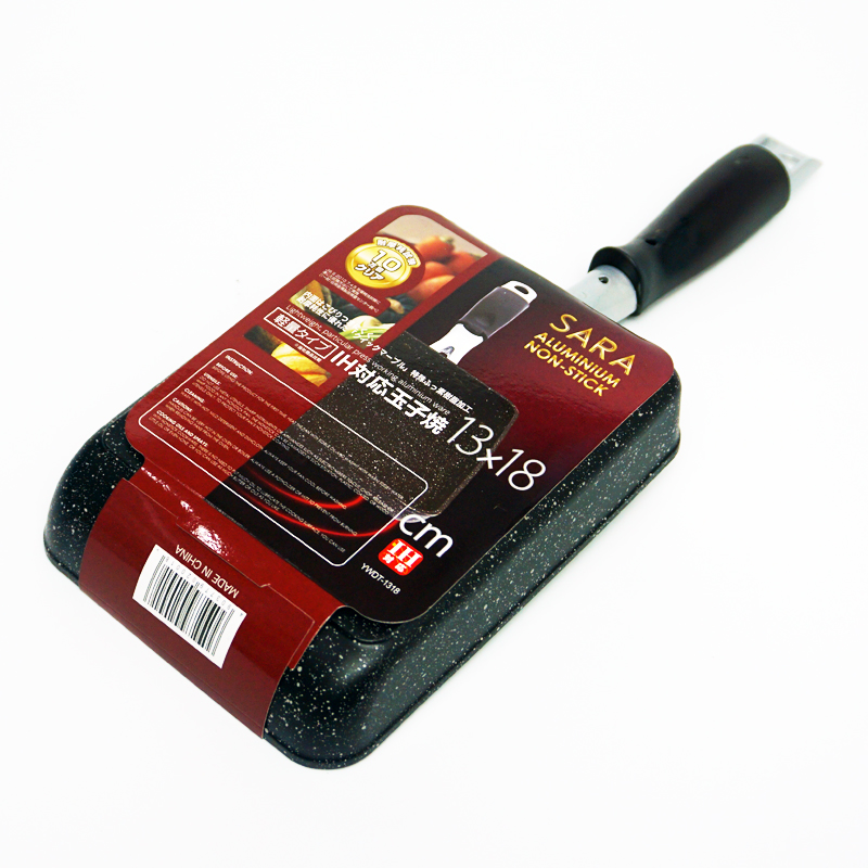 กระทะไข่ม้วน นอนสติ๊ก 13x18 ซม. ( IH ) SARA