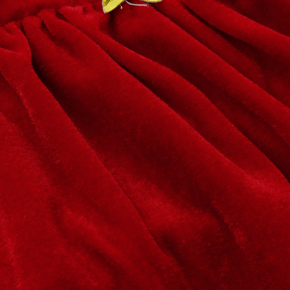 พร้อมส่ง ชุดคริสต์มาส เดรสแขนสี่ส่วน+ที่คาดผม+คฑา