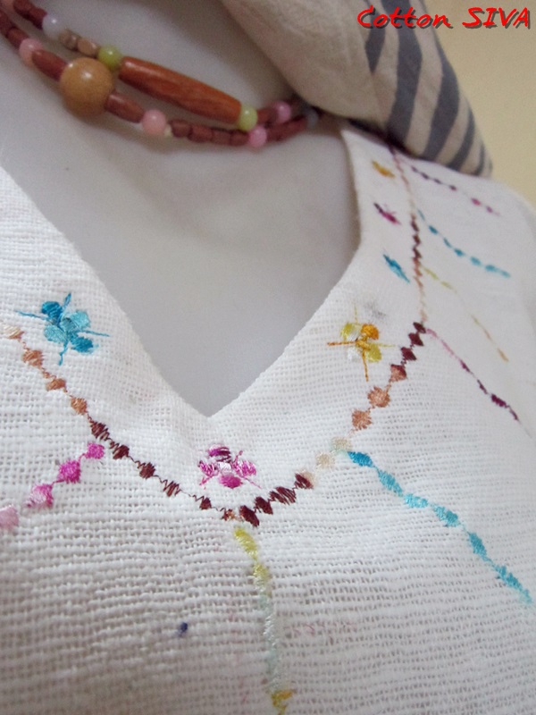 SIRIVAREE,SIVA Thai Cotton 100%, Polo shirt and hand embroidery By Cotton SIRIVAREE Top Thai Brand White, black ,blue ,the sugar L,XL