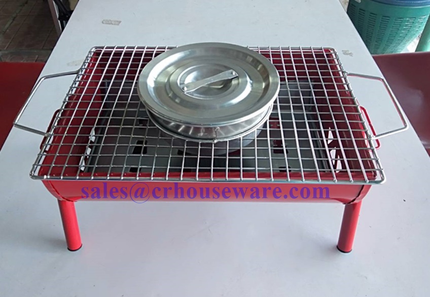เตาจุ่มย่าง 006-RD-01,เตาปิ้งย่างพร้อมหม้อชาบูปิกนิก