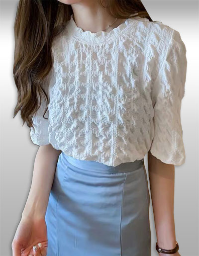 เสื้อแฟชั่นแบบใส่สบายสไตล์เกาหลี มี2สี รหัส 2273