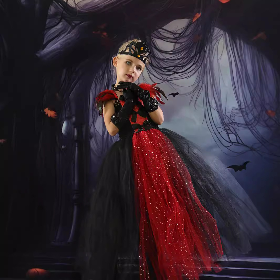 friendly4kid พร้อมส่ง ชุดฮาโลวีน haloween แฟนซี ชุดแม่มด