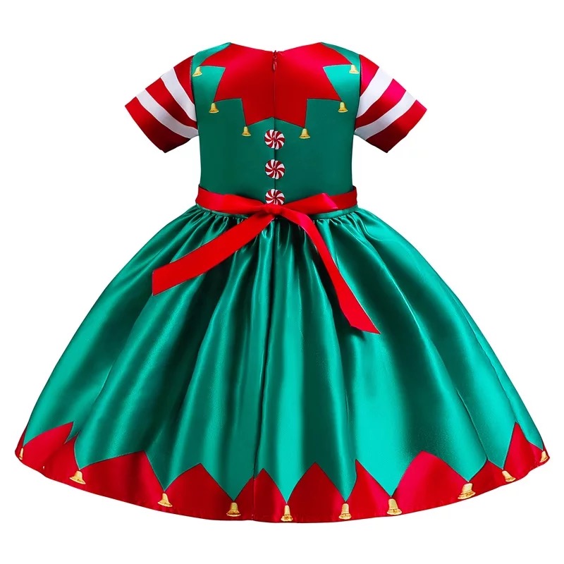 พร้อมส่ง ชุดเดรส คริสต์มาส รุ่นใหม่ สไตล์สีเขียว