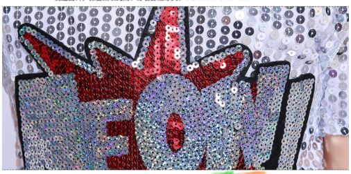 พร้อมส่ง ชุดแดนซ์ ชุดเต้น เสื้อครอปแขนสั้น +กางเกงขายาว ปักเลื่อม ปักอักษร MEOW