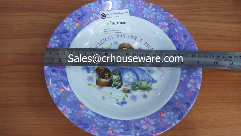 จานทรงลึก 9 นิ้ว ลายsofia