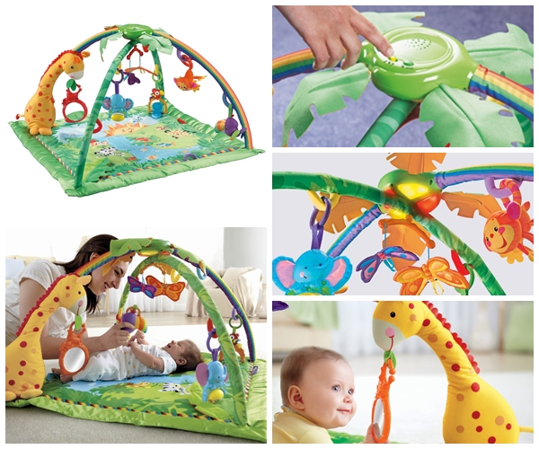 เบาะรองนอน Fisher Price Rainforest Melodies & Lights Deluxe Gym (พร้อมส่ง)
